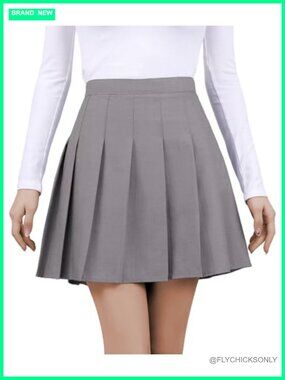 Pleated Mini Skirt with Built-in Shorts Athletic Skort Tennis Skirt